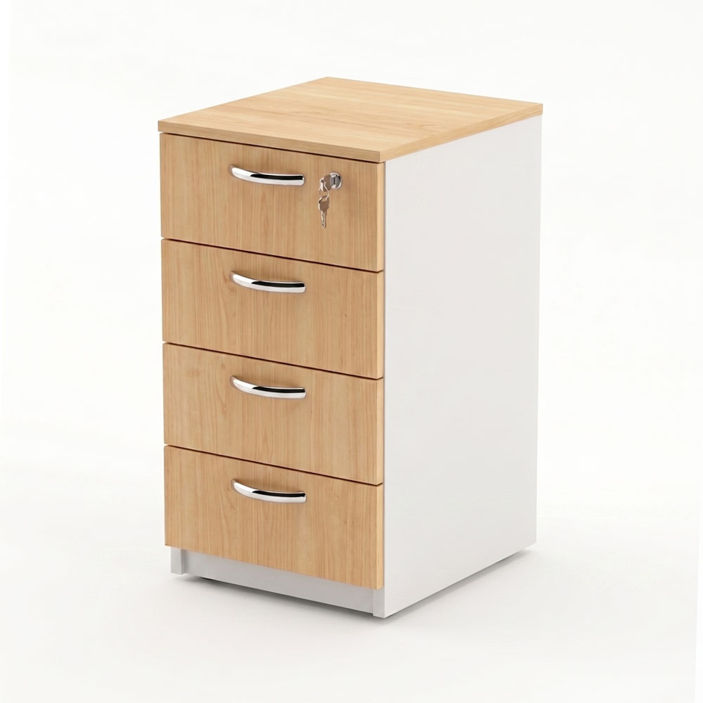 Cajonera de 4 cajones de pedestal
